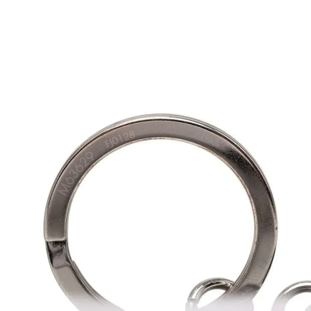 Louis Vuitton Monogram Eclipse Portecle Chaine ID Wallet Chain Silver